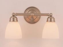 Trans Globe 3356 BN - 2LT BATH-STRAIGHT ARM-FROST GL